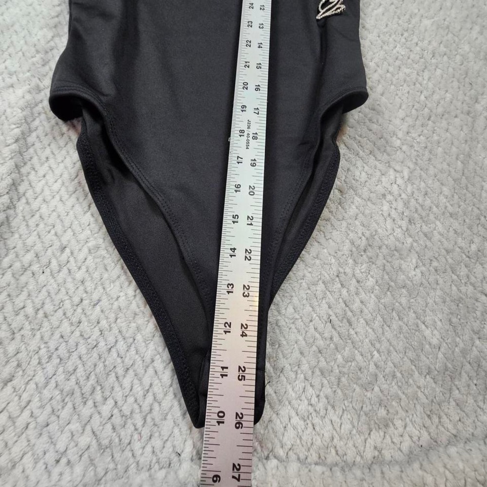 Baby Phat Women's Bodysuit S Forever 21 Black w/Rhinestone Logo NWT - Picture 2 of 3